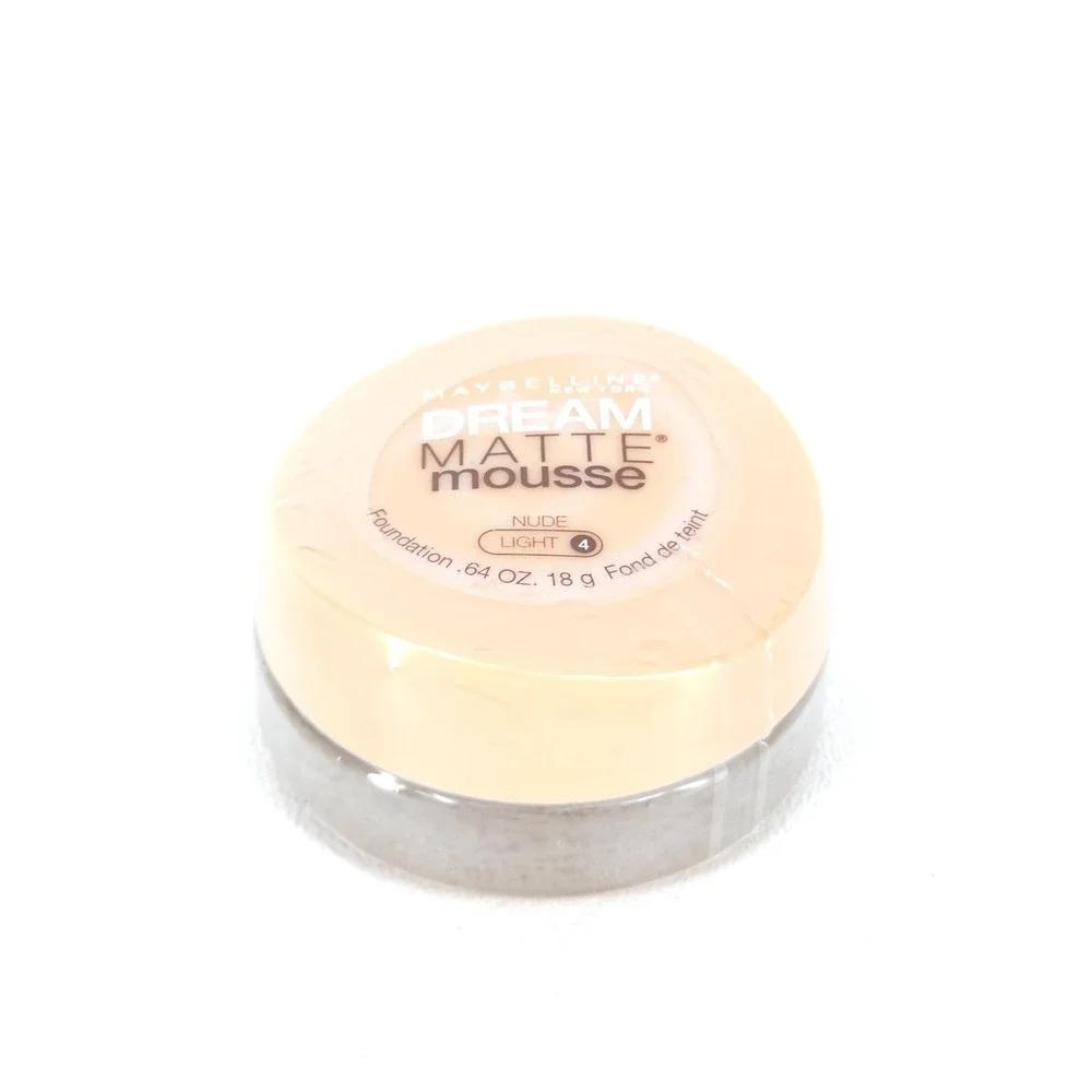 Maybelline Dream Matte Mousse Foundation Nude Light 4 New Sealed Deadstock .64oz
